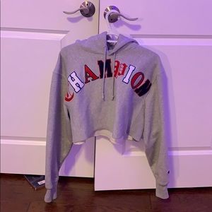 Champion cropped hoodie